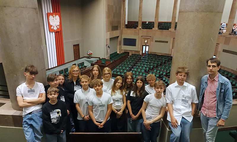 klasa 7 z wizytą w Sejmie